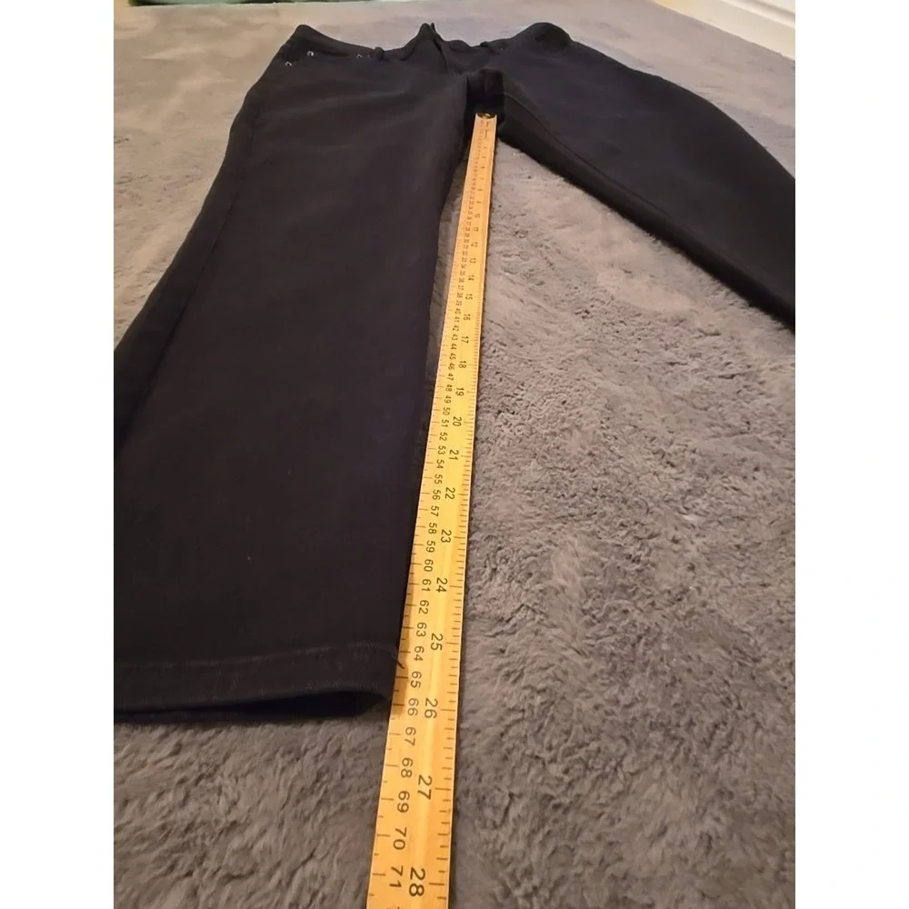PETER MANNING NYC PMNYC Men's 35x29 Black Travel Jeans Tapered Stretch Denim